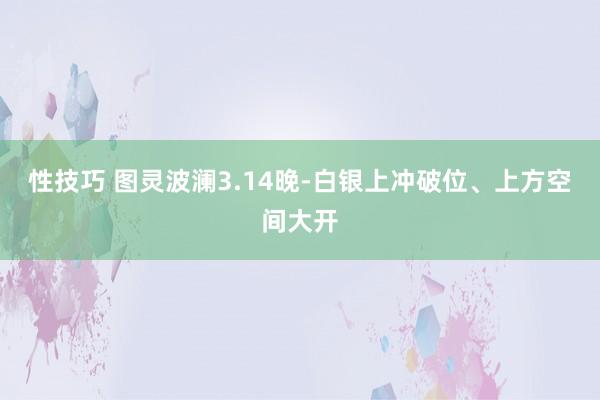 性技巧 图灵波澜3.14晚-白银上冲破位、上方空间大开