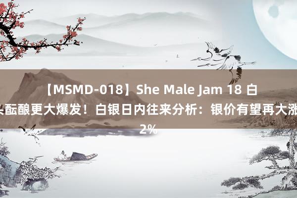 【MSMD-018】She Male Jam 18 白银多头酝酿更大爆发！白银日内往来分析：银价有望再大涨近2%