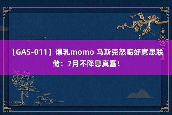 【GAS-011】爆乳momo 马斯克怒喷好意思联储：7月不降息真蠢！