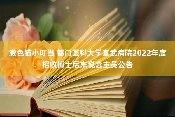 激色猫小叮当 都门医科大学宣武病院2022年度招收博士后东说念主员公告